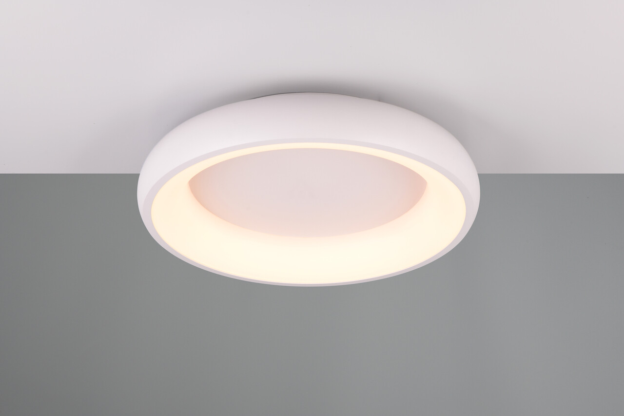 Plafoniera Cardona, TRIO, 46.5x10 cm, 29W, 1x SMD LED, metal, alb mat - imagine 7